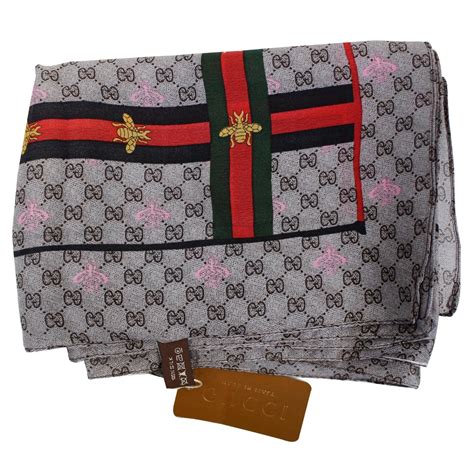 gucci bee scarf silk